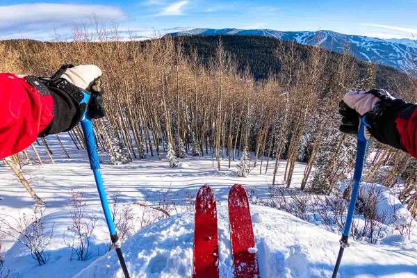 A skier in Vail, Colorado