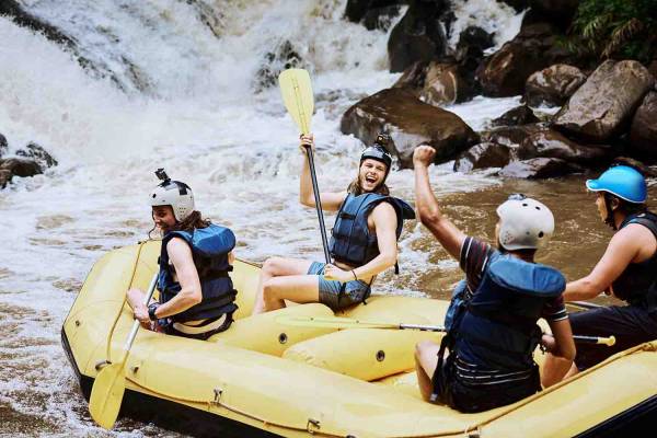 A rafting company in whitewater